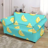 Lemon Theme Pattern Loveseat Couch Slipcover