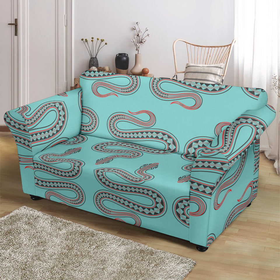 Snake Tribal Pattern Loveseat Couch Slipcover