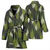 Christmas Tree Camo Pattern Women Bathrobe