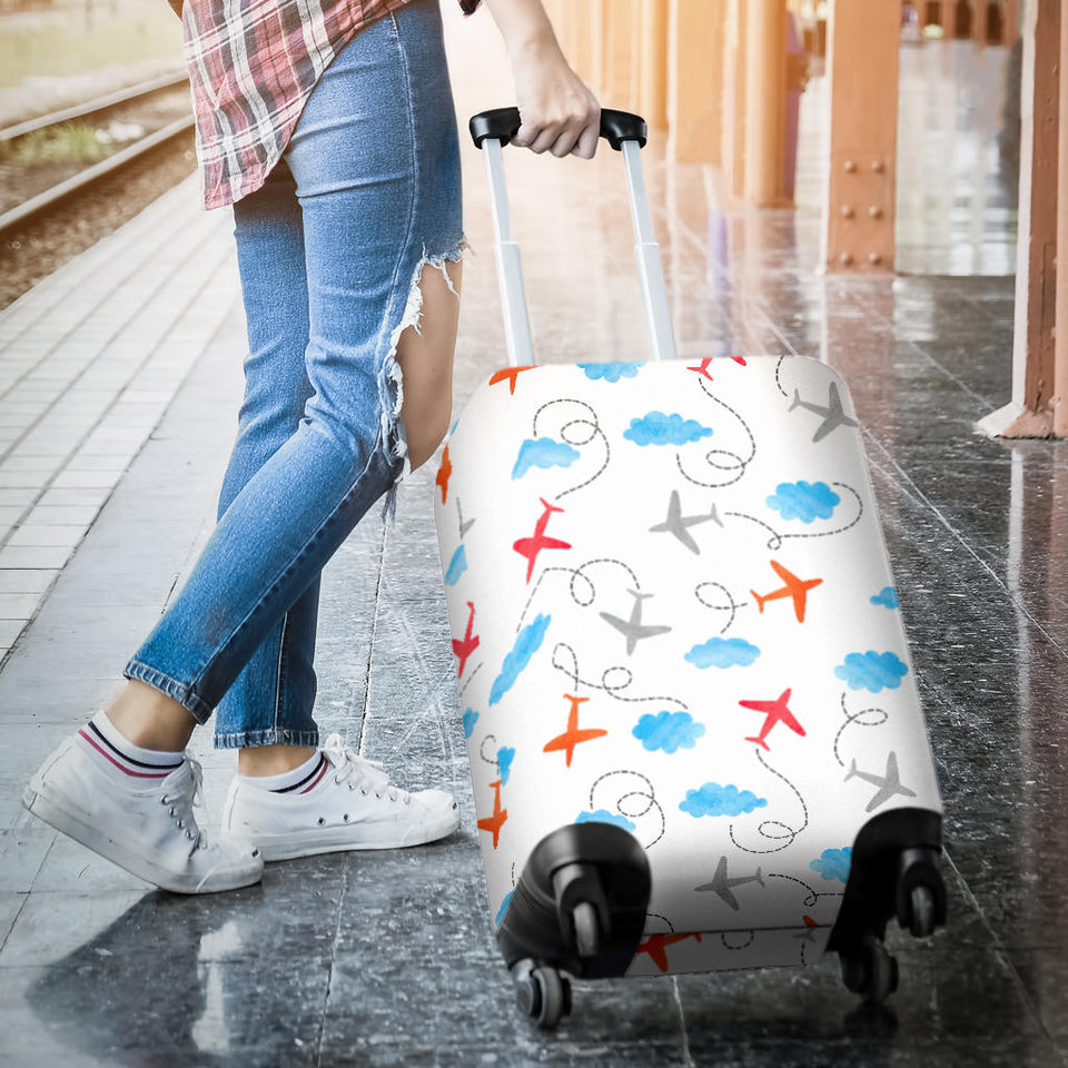 Airplane Cloud Pattern Luggage Covers