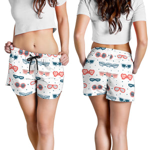 Sun Glasses Pattern Print Design 02 Women Shorts