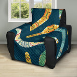 Boomerang Aboriginal Pattern Dark Background Recliner Cover Protector