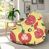 Pizza Tomato Salami Texture Pattern Bean Bag Cover