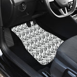 Engine Piston Pattern Print Design 03 Front and Back Car Mats