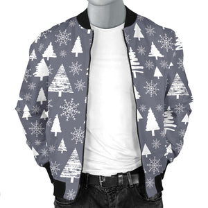 Snowflake Chirstmas Pattern Men Bomber Jacket