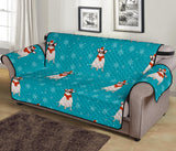 Fat Chihuahua Christmas Pattern Sofa Cover Protector