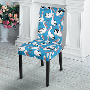 Pelican Pattern Print Design 04 Dining Chair Slipcover