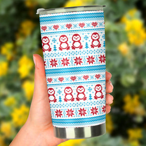 Penguin Sweater Printed Pattern Tumbler