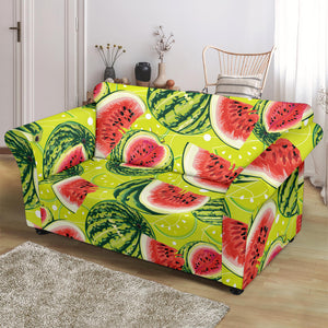 Watermelon Theme Pattern Loveseat Couch Slipcover