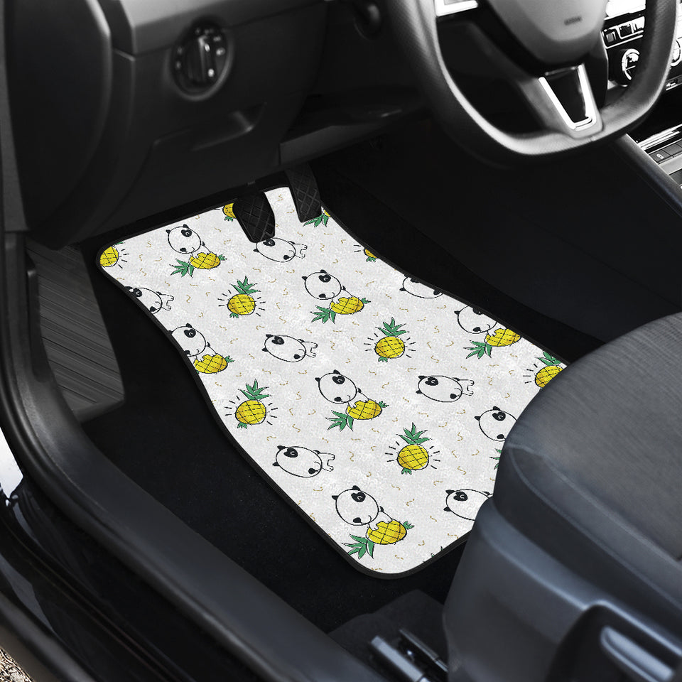 Bull Terrier Pattern Print Design 01 Front Car Mats