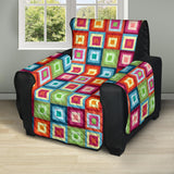 Rainbow Rectancular Pattern Recliner Cover Protector