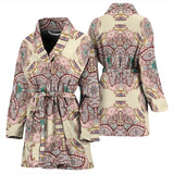 Sea Turtle Tribal Pattern Women Bathrobe