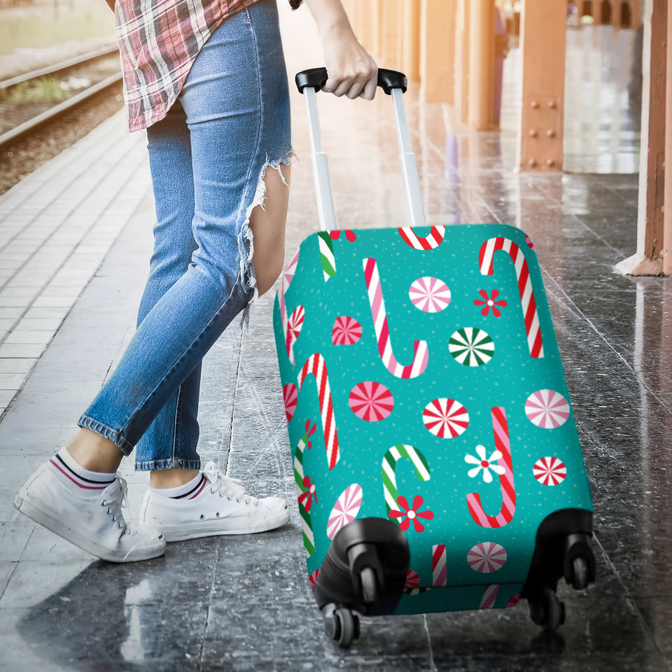 Christmas Candy Pattern Luggage Covers