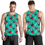 Ninja Sushi Pattern Men Tank Top