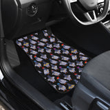 Pigeon Pattern Print Design 04 Front Car Mats