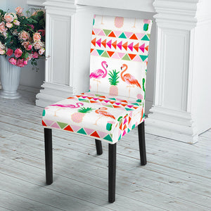 Flamingo Pattern Dining Chair Slipcover