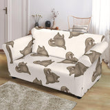 Sea Lion Pattern Loveseat Couch Slipcover