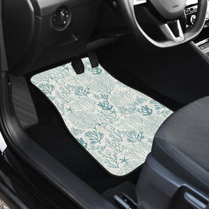 Coral Reef Pattern Print Design 02 Front Car Mats