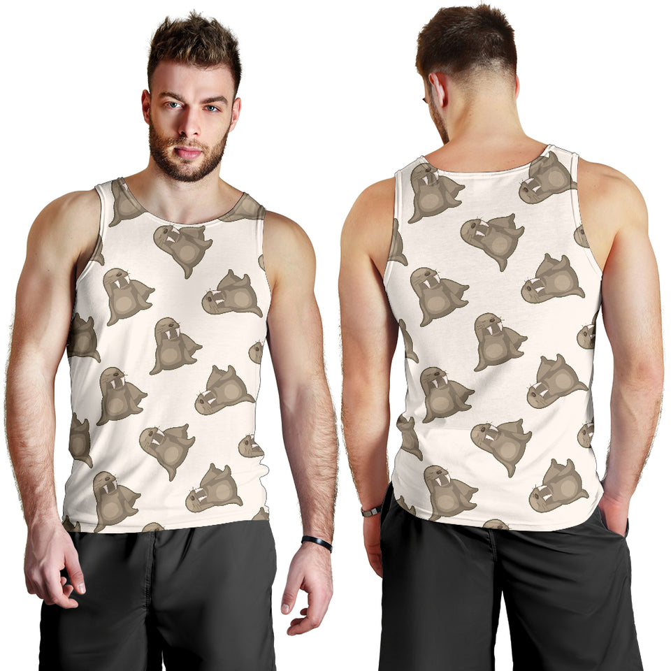 Sea Lion Pattern Men Tank Top