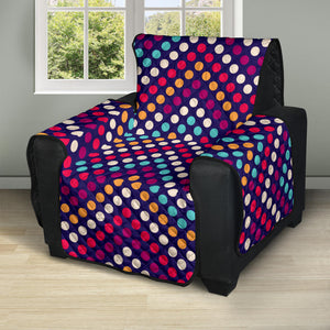 Zigzag Chevron Pokka Dot Aboriginal Pattern Recliner Cover Protector