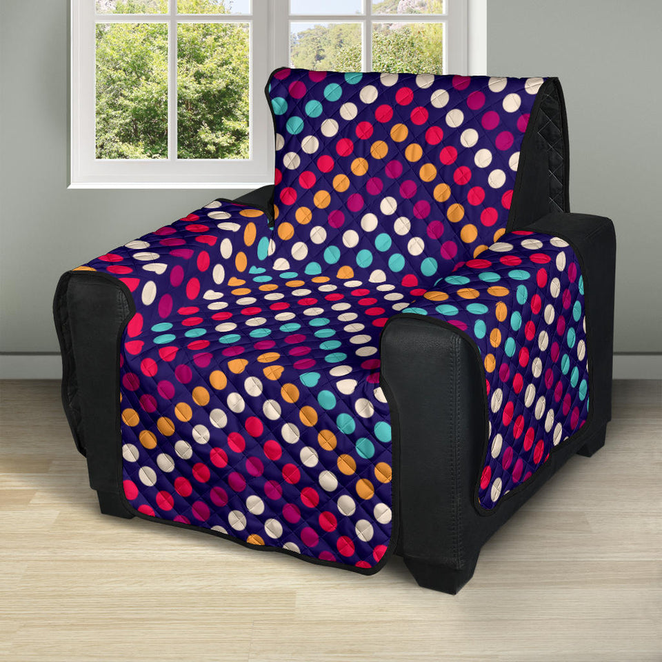 Zigzag Chevron Pokka Dot Aboriginal Pattern Recliner Cover Protector