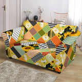 Sunflower Pattern Loveseat Couch Slipcover