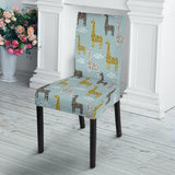 Giraffe Pattern Print Design 03 Dining Chair Slipcover
