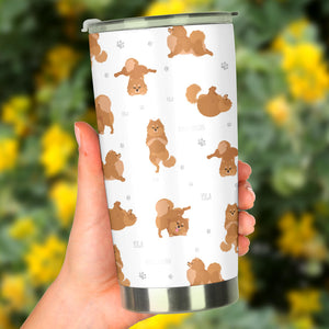 Pomeranian Yoga Pattern Tumbler