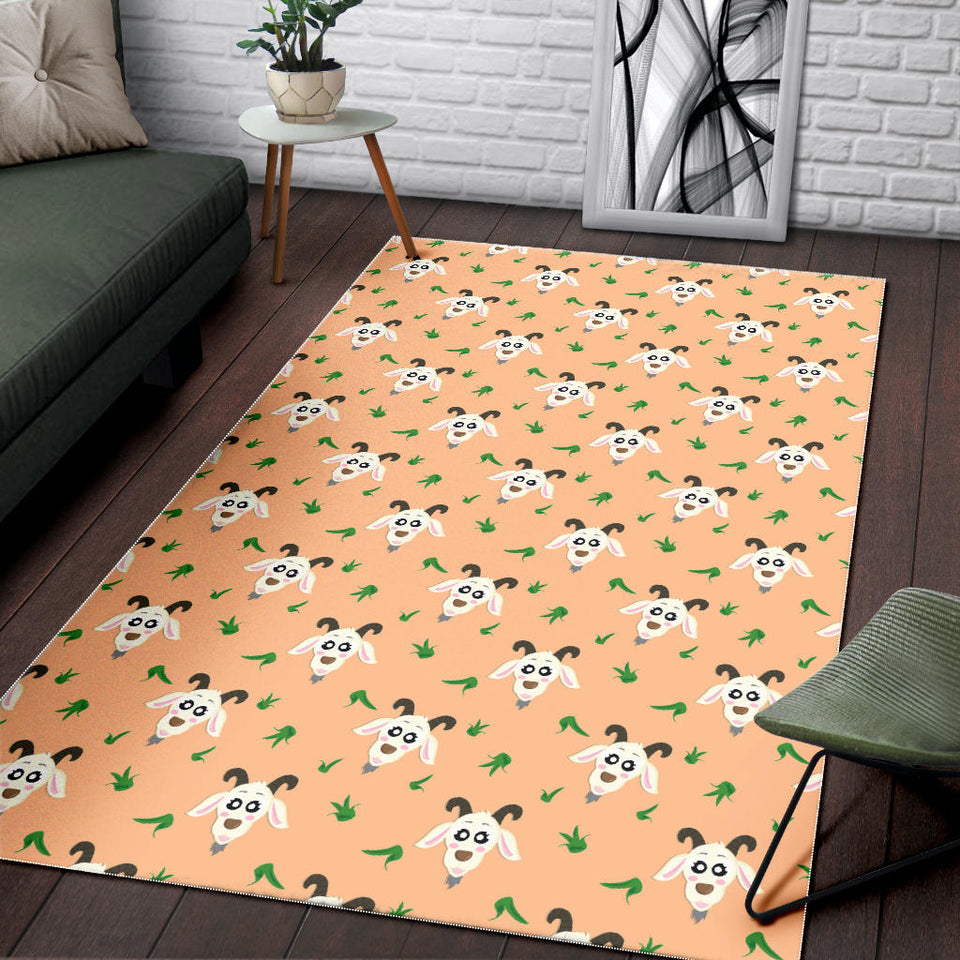 Goat Glass Pattern Area Rug