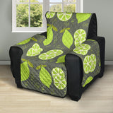 Lime Pattern Theme Recliner Cover Protector