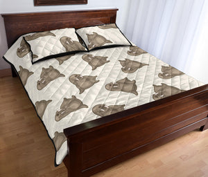 Sea Lion Pattern Quilt Bed Set