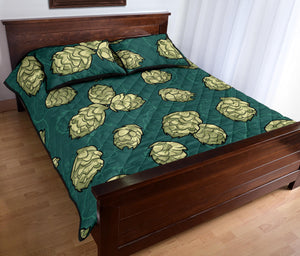 Hop Pattern Background Quilt Bed Set