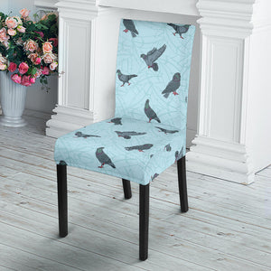 Pigeon Pattern Print Design 02 Dining Chair Slipcover