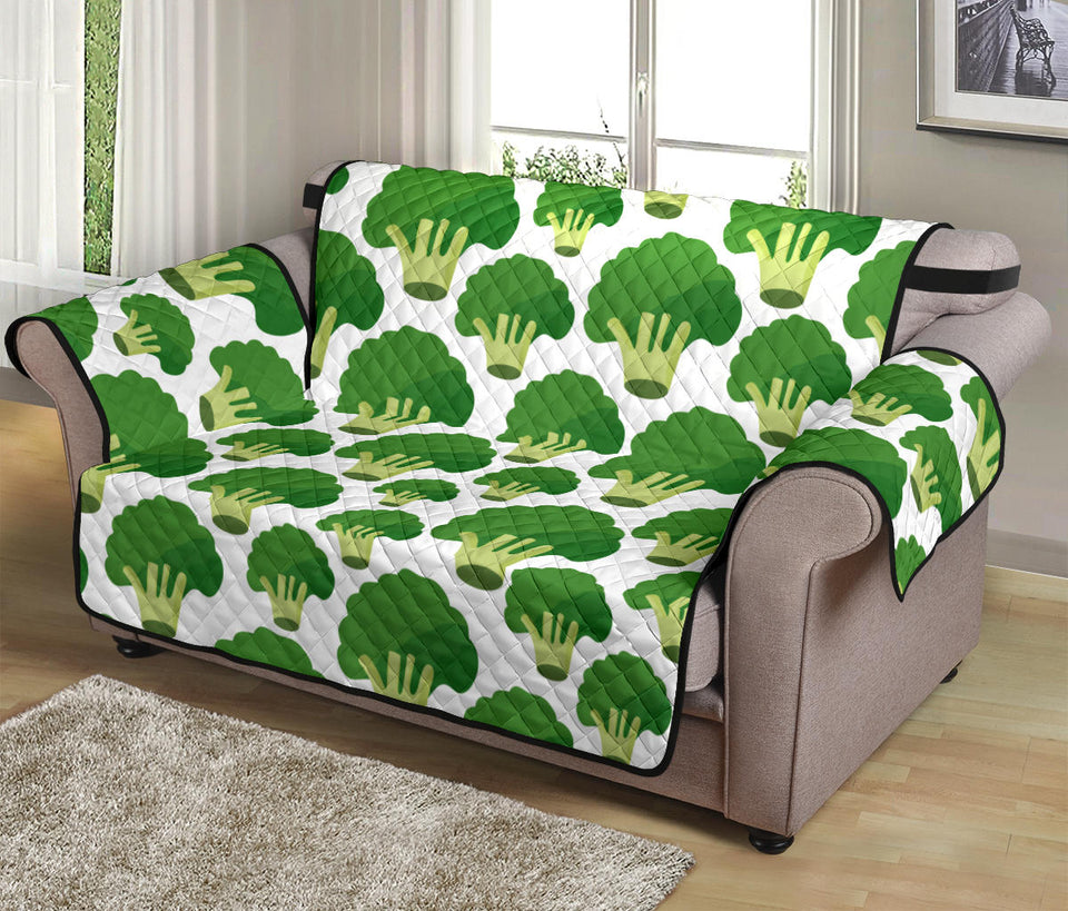 Broccoli Pattern Background Loveseat Couch Cover Protector