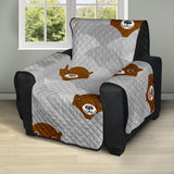 Cute Otter Pattern Recliner Cover Protector