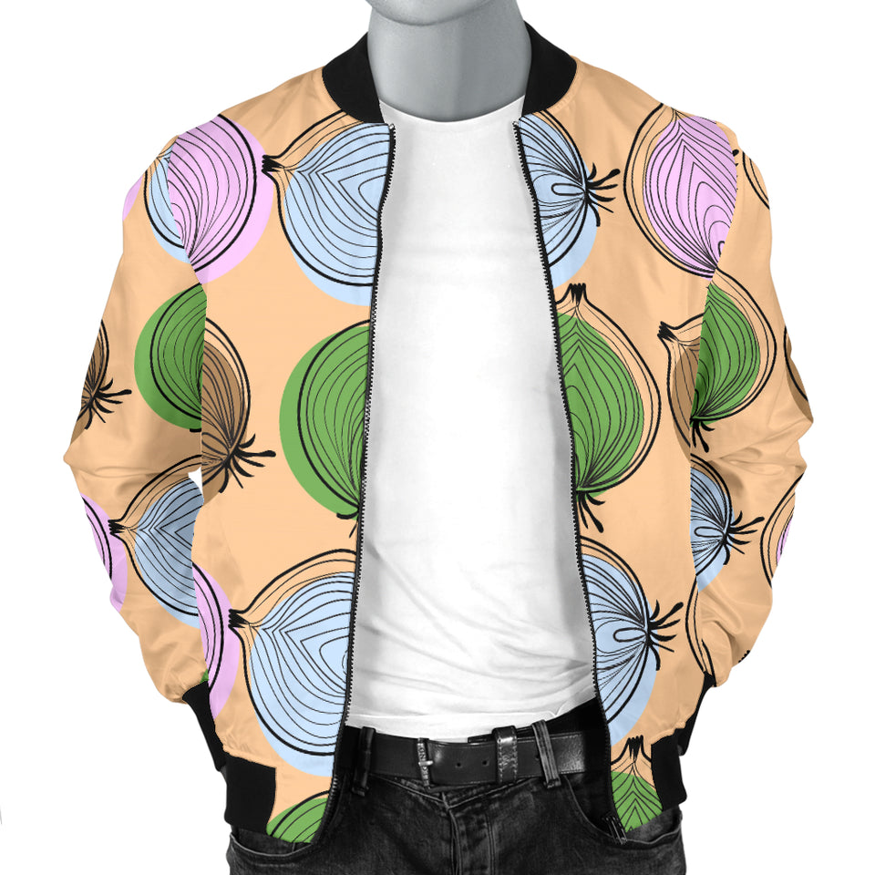 Onion Pattern Men Bomber Jacket