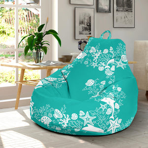 Dolphin Sea Shell Starfish Pattern Bean Bag Cover