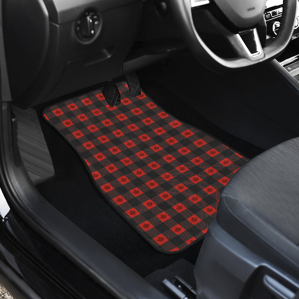 Canada Pattern Print Design 01 Front Car Mats