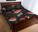 Sushi Theme Pattern Quilt Bed Set