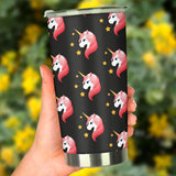 Unicorn Star Pattern Tumbler