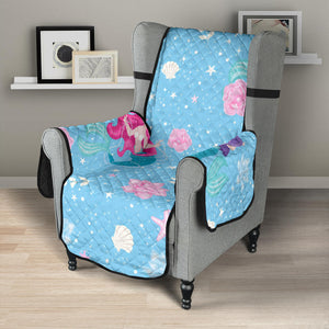Cute Mermaid Pattern Chair Cover Protector