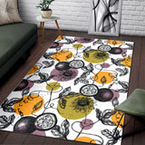 Passion Fruit Pattern Background Area Rug