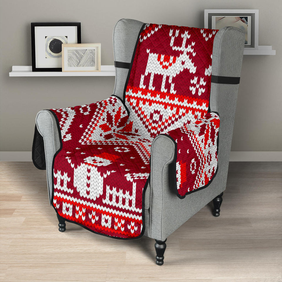 Snowman Sweater Printed Pattern Chair Cover Protector