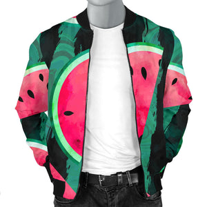 Watermelon Pattern Men Bomber Jacket