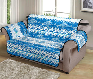 Dolphin Tribal Pattern background Loveseat Couch Cover Protector