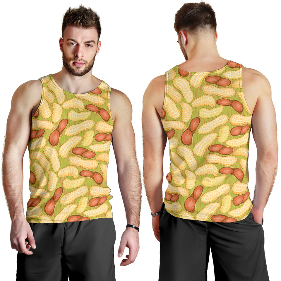 Peanut Pattern Theme Men Tank Top