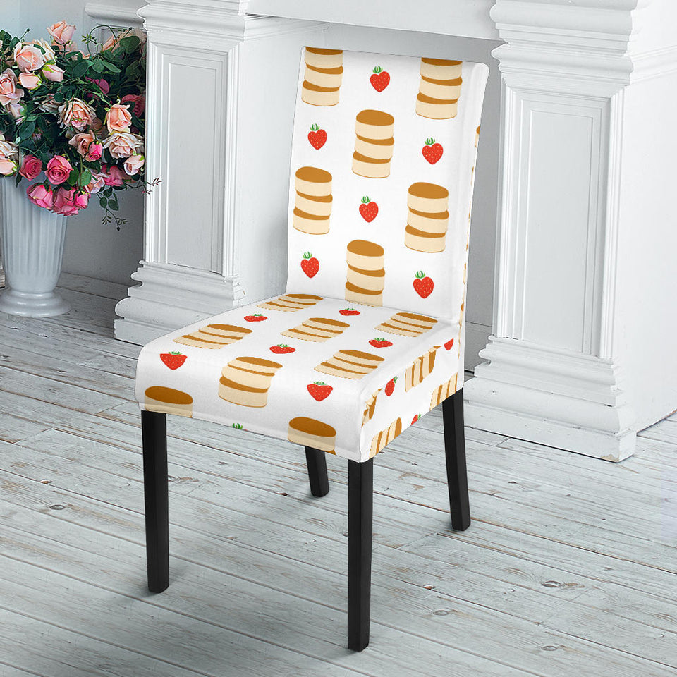 Pancake Pattern Print Design 02 Dining Chair Slipcover