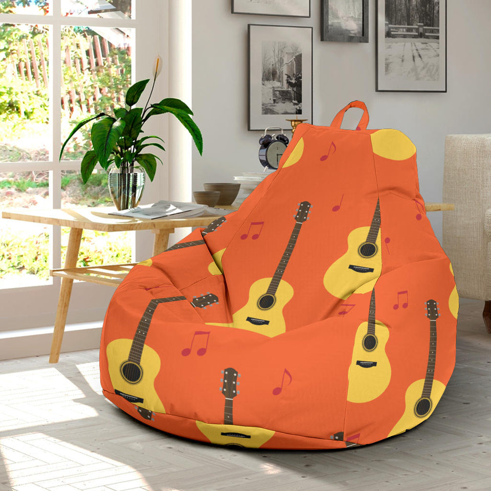 Classice Guitar Music Pattern Bean Bag Cover