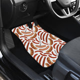 Sausage Pattern Print Design 05 Front and Back Car Mats