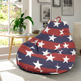 USA Star Pattern Background Bean Bag Cover